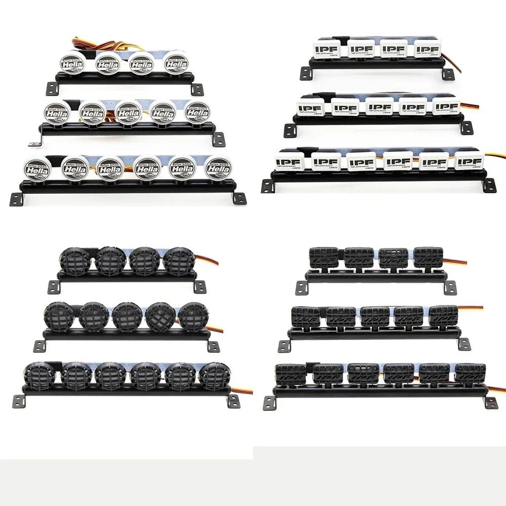 Đèn LED mái tròn & vuông IPF cho bánh xích RC 1 / 10, Tương thích với Capra Axial SCX10 Trxs TRX6 TR