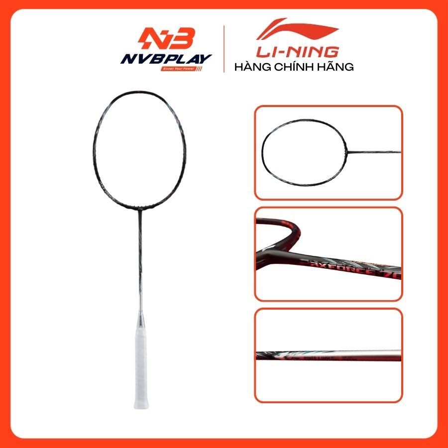 Vợt Cầu Lông Li-Ning Axforce 70 Sói Bạc - 4U/5U (Chưa Căng Dây) - Hàng Chính Hãng