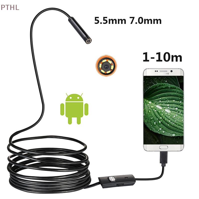 [Pthl] Camera nội soi Mini Camera USB 7mm / 5.5mm để kiểm tra Android Borescope PT