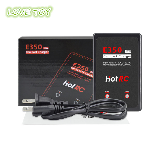 Nkodok 1Pc HotRC E350 Pro 7.4v / 11.1v Bộ sạc pin LiPo 2s 3s Bộ sạc pin 25W 2000mA cho pin RC LiPo AEG