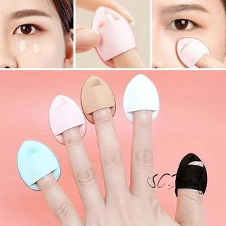 Bông phấn nhỏ dạng ngón tay đánh phấn đệm hơi Kem che khuyết điểm hình giọt nước chi tiết bông phấn trang điểm marshmallow mút trang điểm mỹ phẩm chuyên nghiệp phấn khí công cụ trang điểm