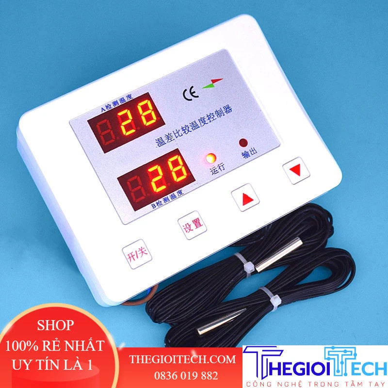 Phân chia chênh lệch nhiệt độ mặt trời Máy bơm nước nóng Bộ điều chỉnh nhiệt tuần hoàn tự động với màn hình LED - 20m probes
