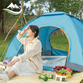 Lều ngoài trời, chống thấm nước chống nắng lều cho 3-4 người, cắm trại gia đình dã ngoại có sẵn