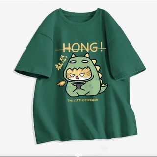 freeship Sét áo phông Khủng long Hong + quần karo xanh, Sét bộ Unisex chất đẹp, không xù mặc ở nhà và  -ShopTrang