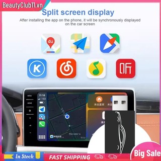 Bộ chuyển đổi tự động carplay android không dây usb plug and play smart ai box wifi bt5.0