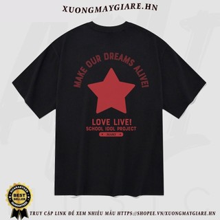 Áo thun Unisex Love Live! Maki Oversized 100% Cotton ngắn tay