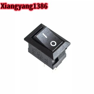 Công tắc loại thuyền bật / tắt, 117s 2 chân 250v3a 125v6a on-off nhựa đen 2 chân 8,5 * 13,5mm