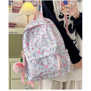 Hello kitty hello kitty hello kitty Schoolbag Ba lô Ba lô Nữ trung học cơ sở Sinh viên đại học kt Cat Dung tích lớn