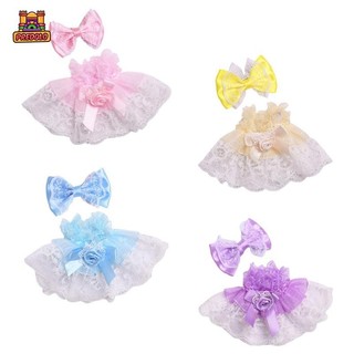 Predolo 2 Miếng Mini 6 inch Quần Áo Búp Bê Có Nơ Mũ Đội Đầu Quần Áo Phù Hợp Với