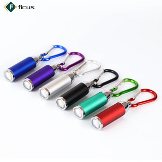Sẵn sàng! Led Zoom Mini Đèn Pin Kính Thiên Văn Mạnh Đèn Pin Có Móc Khóa Mặt Dây Chuyền Sáng Tạo Leo Núi Khóa Quà Tặng