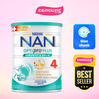 Sữa nan optipro plus 4 1.5kg, với 5hmo, công thức từ thụy sĩ
