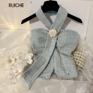 RUICHE áo yếm nữ áo kiểu hàn quốc chic sang trọng tráng lệ Tối giản WCS2440T7H 22Z240527