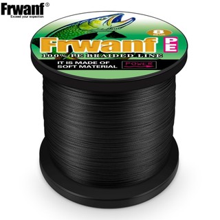 Frwanf 8 dây 500m không mờ không nhuộm dây câu bện dây pe màu nguyên chất dây x8 dây bện 6-300lb
