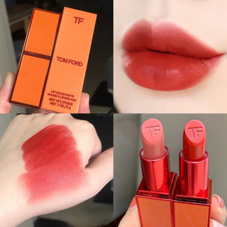 Tom Ford giới hạn Scarlett đỏ cam ống son môi 16 # 100 # TF trái đào đắng 3g