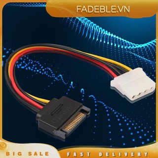 [Fadeble.vn] Cáp kết nối dây nguồn ổ đĩa cứng SATA 15pin Male to IDE Big 4pin