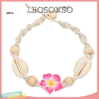 Leosoxs Lk Bohemian Hoa Vỏ Hạt Vòng Tay Mắt Cá Chân Mặt Dây Chuyền Nữ Vòng Tay Mắt Cá Chân