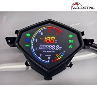 Màn Hình MỚI Gradient Đồng Hồ Kỹ Thuật Số Thế Hệ Thứ Hai Đồng Hồ Đo Tốc Độ LED Công Cụ Lắp Ráp Cho YAMAHA Mio125 Mio i125 Mio110 Mio M3