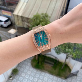 hugi center Đồng hồ nữ DV62 dây silicon vạch la mã. Đồng hồ chính hãng dự tiệc Women Đeo Tay phụ kiện thời trang