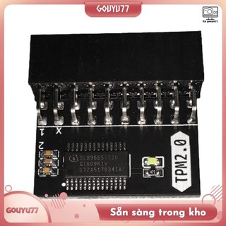 [Gouyu77] Bảng mô-đun bảo mật mã hóa LPC 20pin Điều khiển từ xa TPM2.0 LPC 20 Pin Bo mạch chủ Thẻ cho ASUS MSI ASROCK