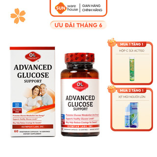Viên Uống Hỗ Trợ Ổn Định Đường Huyết Olympian labs Advanced Glucose Support 60 Viên