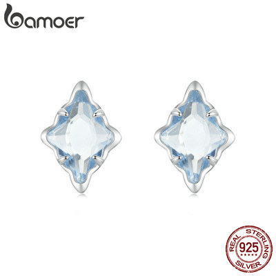 Bông tai bạc Bamoer 925 thiết kế đầy sao Quà tặng trang sức dành cho nữ