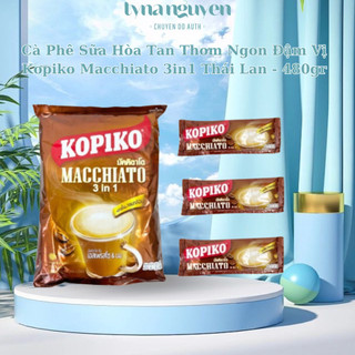 Cà phê sữa hòa tan thơm ngon đậm vị kopiko macchiato 3in1 thái lan - 480gr