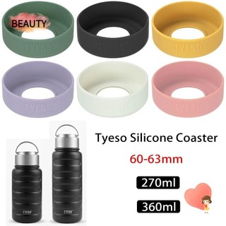 Vẻ ĐẸP 1 Chiếc Nắp Chai, Đế Lót Ly Silicon 60-63mm Bảo Vệ, Cốc Cốc Đa Năng Bền Đẹp Chống Trượt Đáy Tay Cho Cốc Tyeso