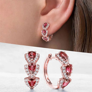 S925 Bạc Sapphire Bông Tai Thời Trang Đơn Giản Trang Sức Bông Tai Nữ Sinh Viên Nữ Bán Buôn Quà Tặng