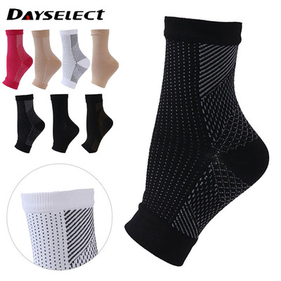 Dayselect 1 Đôi Tất Nén Thể Thao Nửa Lòng Bàn Tay Mở Đầy Đủ Ngón Chân Nén Tất Thể Dục Ngoài Trời Nhảy Dây Cưỡi Đàn Hồi Hỗ Trợ Mắt Cá Chân Tự
