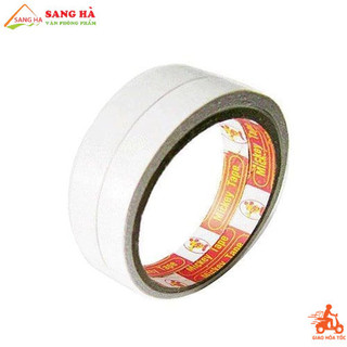 ( Combo 8 Cuộn) Băng keo 2 mặt 2.5F keo dán giấy trong suốt
