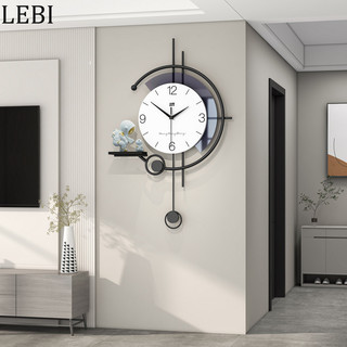 Đồng hồ treo tường bằng gỗ La Mã sáng tạo tối giản phòng trang trí đồng hồ treo sắt