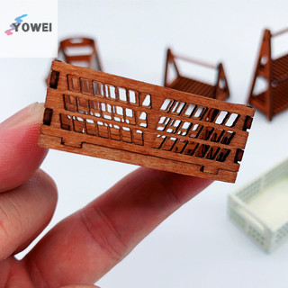 Yowei 1 / 12 nhà búp bê mini giỏ chứa đồ búp bê nhà bánh mì giỏ thực phẩm nhà