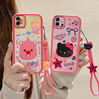 Dành Cho Samsung Galaxy A04 Vỏ Silicon Sang Trọng Chống Sốc Dây Tay SM-A045f Ốp Lưng 3D Stereo Doll Hoạt Hình Cạnh Đầy Màu Sắc Vỏ Bảo Vệ Mềm Vỏ Điện Thoại Di Động