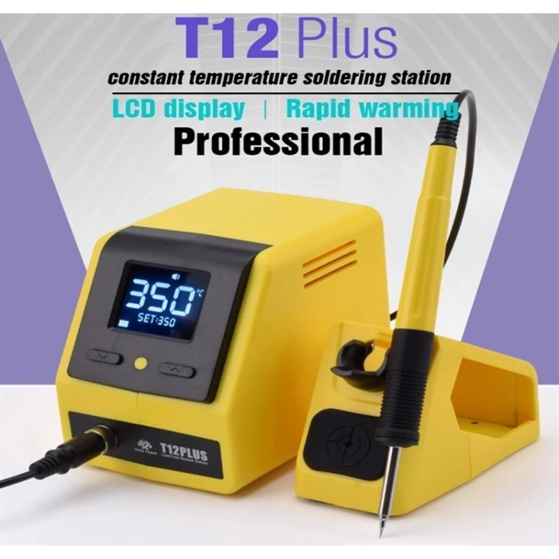 Máy Hàn OSS T12 Plus 75W, 100 – 480°C, Mũi T12-BLS ( Vàng )