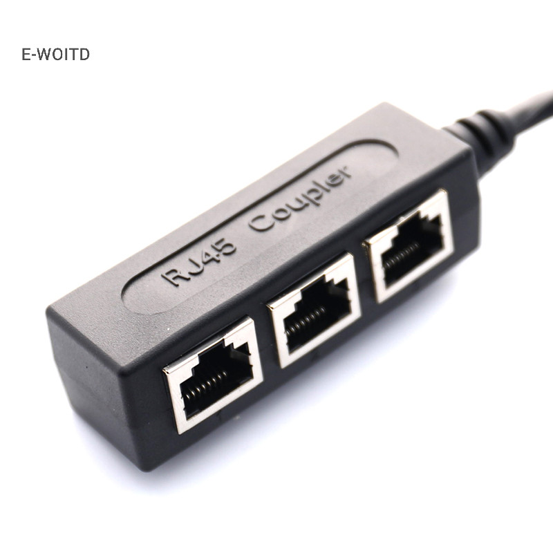E-woitd RJ45 Splitter LAN Ethernet Network RJ45 Connector Splitter Adapter Cable HNVN