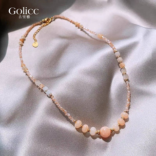 Natural Stone Crystal Necklace for Women Light Luxury Minority Necklace High-Grade Clavicle Chain New Hot Ornament B3Vc