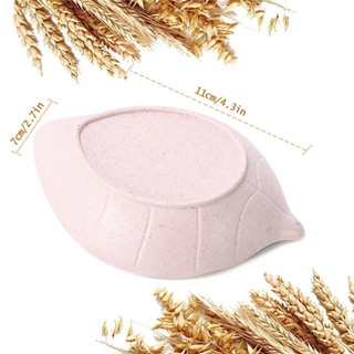 SET 3 Chén nước chấm hình chiếc lá - chén đựng gia vị chiếc lá