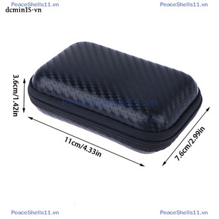 Peaceshells 1pc mini camera case bag multi-function earphone bag video waterproof digital portable bag eva storage box storage bag.