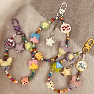 Contrast Color Puzzle Blocks Small Beads Door Latch Pendant XINGX Rabbit Contrast Color Puzzle Blocks Small Beads Door Latch Pendant XINGX Rabbit 3C Jewelry qRs3
