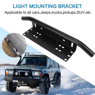 Cản Trước Biển Số Off Road Đèn LED Thanh Khung Giá Đỡ Nhật Ký Đèn Gắn Giá Đỡ Đa Năng SUV Đèn Giá Đỡ Nhôm
