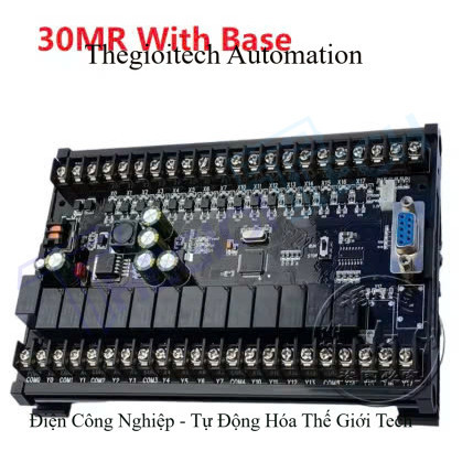 Board Mạch PLC EY FX2N: 30MR 16 input 14 output ngõ ra relay, AD, RTC, Nguồn 24VDC, GX Works2 Mitsub