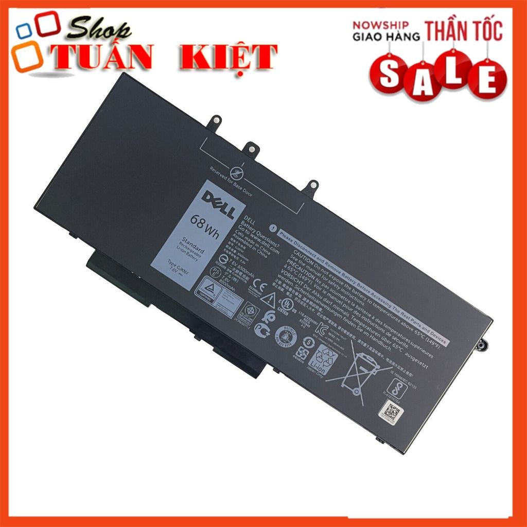 Pin Battery Laptop Dell Latitude E5480 5580 E5490 Precision 3520 GJKNX 68Wh