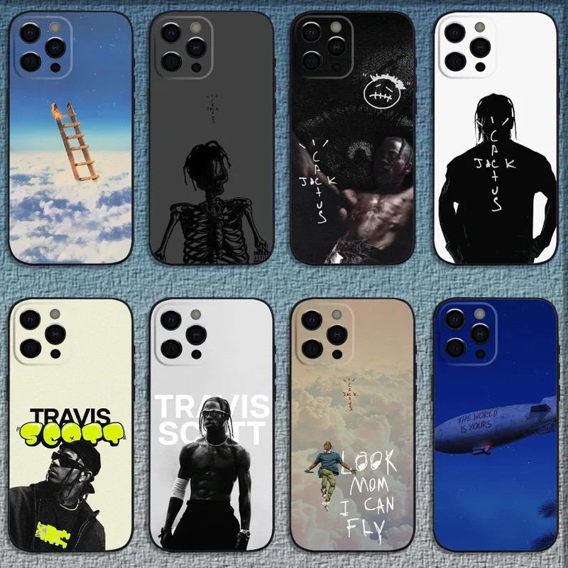 Ốp Điện Thoại Rapper T-Travis S-Scott Cho iPhone 16, 17,14,13,12,11, Pro, X, XS, Max, XR, Plus, Mini