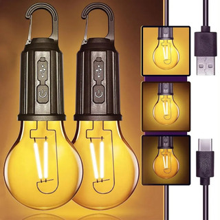 Ngoài trời usb sạc bóng đèn led độ sáng cao khẩn cấp đèn móc lên cắm trại câu cá đèn lồng di động đèn ngủ