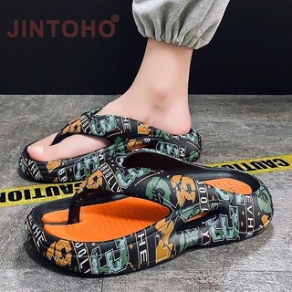 Jintoho Phong Cách Mới Dép Lật Thời Trang Mùa Hè Đáy Dày Chống Trơn Trượt Dép Nam