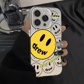 Ốp Điện Thoại Mặt Cười Lớn Vui Nhộn Tương Thích Cho IPhone 11 12 13 14 15 Pro Max X XR 15Plus XR X / XS Max 7 / 8 Plus Se2020 Vỏ Cứng Silicon Lỗ Lớn