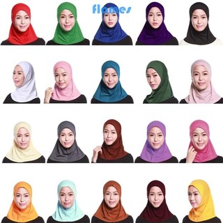 Fl Hồi giáo Turban Hijab Hồi giáo Co giãn cho đầu Khăn trùm đầu bằng vải Cotton Khăn trùm đầu C