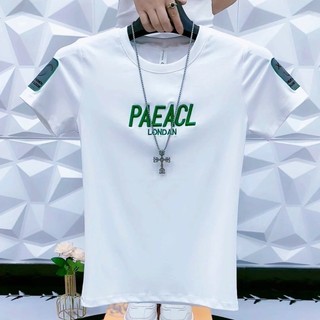 Mùa Hè Mới Áo Thun Nam Tay Ngắn Phong Cách Hàn Quốc Slim-Fit Cotton Phổ Biến Chữ Cổ Tròn In Hình Thời Trang Hàn Quốc Quần Áo Bán Chạy