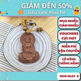 Móc khóa may mắn gỗ phật bà quan âm tinh xảo cầu bình an ♥️freeship ♥️móc khóa gỗ phật bà quan âm tinh xảo cầu bình