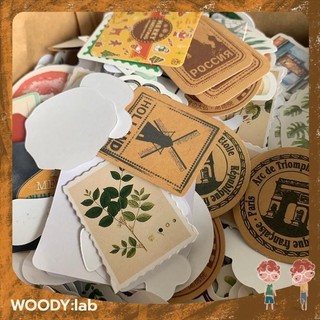 Set sticker giấy ngẫu nhiên trang trí sổ Bullet Journal, dán ảnh và album Polaroid